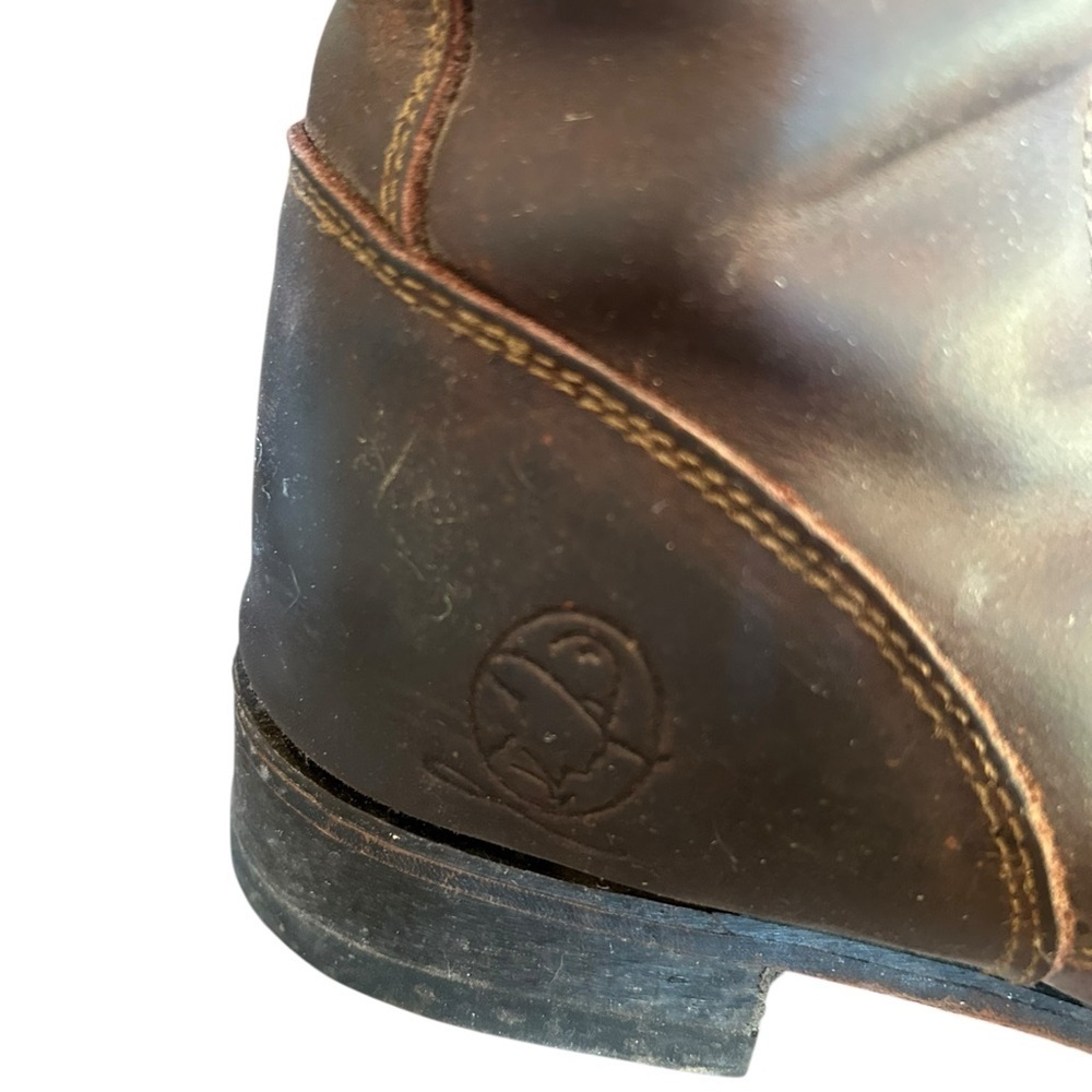 Vintage Durango Brown Leather Lace-Up Boots Western Silversmith 💕 - Picture 2 of 9